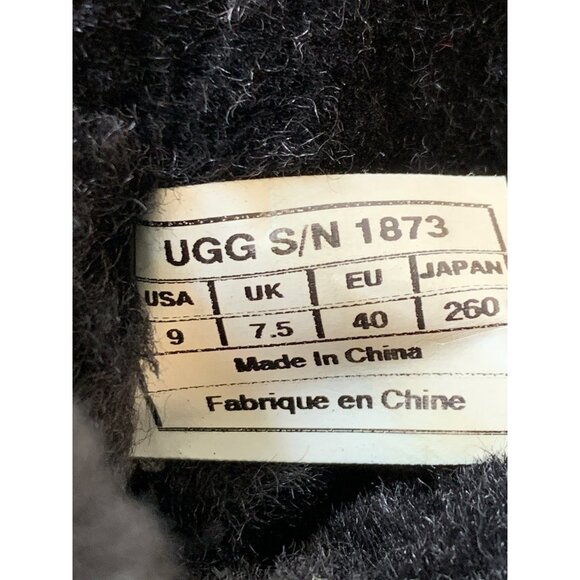 Ugg Australia Bailey Boots Black Shearling Size 9 Winter Style 1873 D9053 - Picture 2 of 9